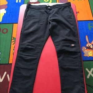 Dickies Skinny Straight Black Work Pant